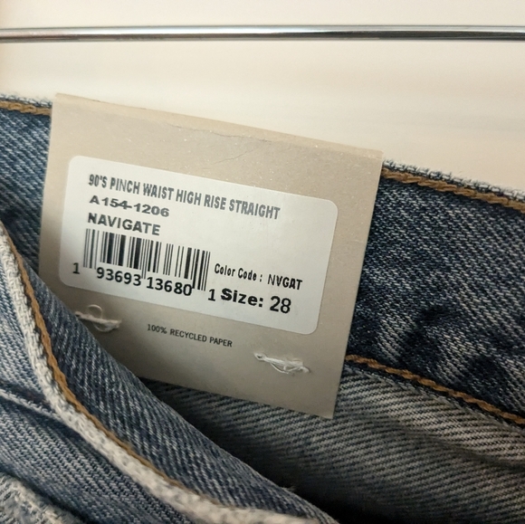 Agolde 90s high rise pinch waist Navigate 28 NWT - Picture 6 of 9